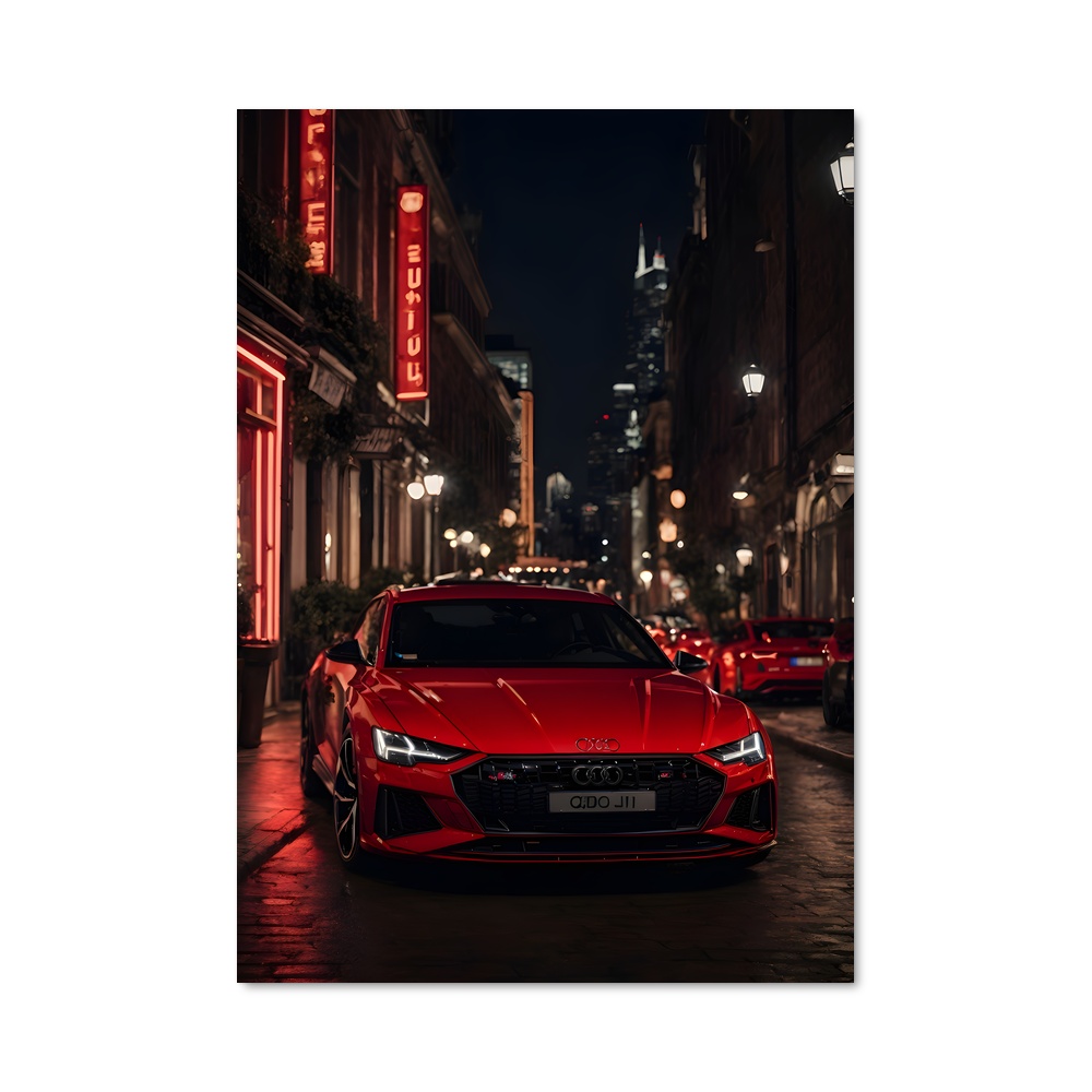 Poster Red City Racer